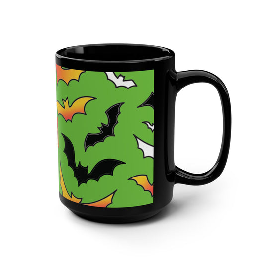 Mug - Fun and Classic Halloween Design 15oz Black Mug