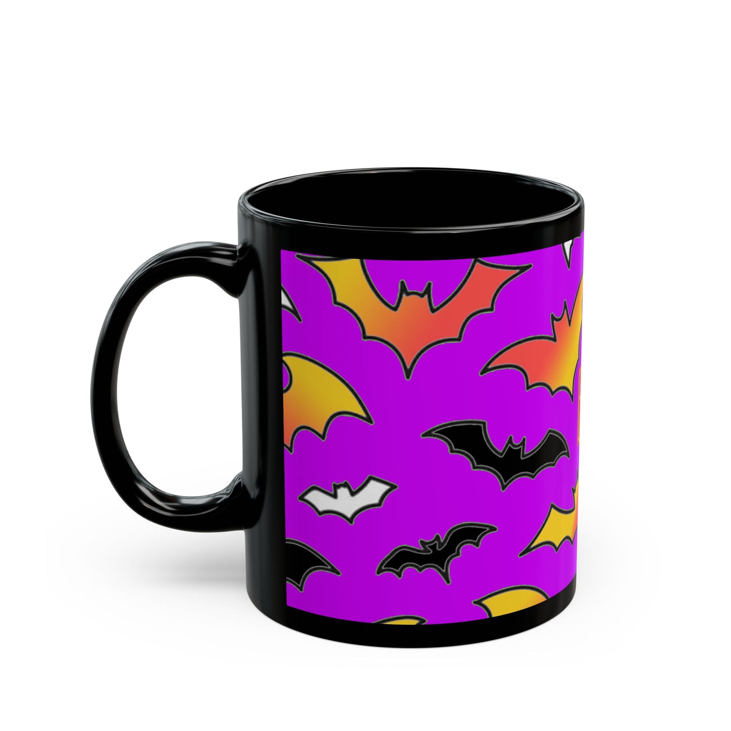 Halloween Bat Mug, Spooky Coffee Cup, Halloween Decor, Gift for Her, Unique Drinking Mug, Seasonal Kitchenware