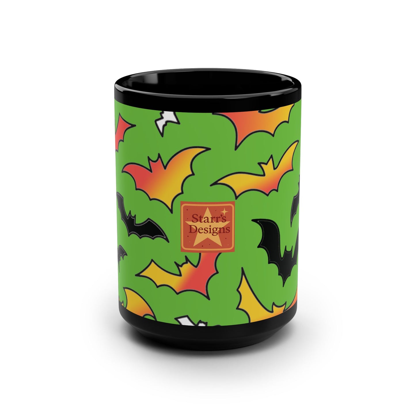 Mug - Fun and Classic Halloween Design 15oz Black Mug