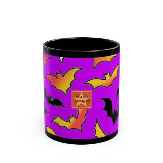 Halloween Bat Mug, Spooky Coffee Cup, Halloween Decor, Gift for Her, Unique Drinking Mug, Seasonal Kitchenware
