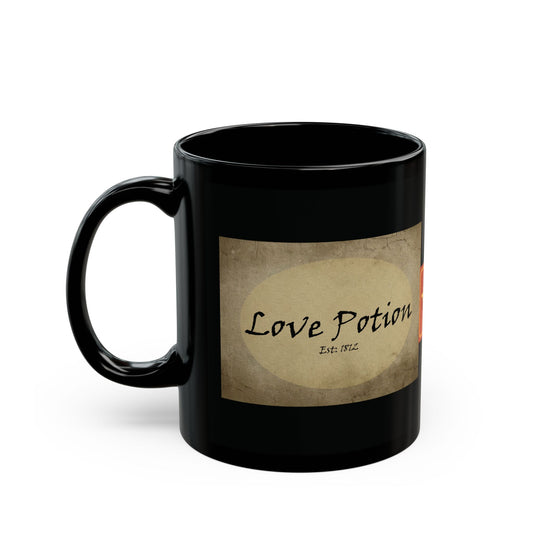 Enchanting Potion Black Mug | Perfect Gift for Witches, Coffee Lovers, Halloween Decor, Unique Homeware, Magical Drinkware