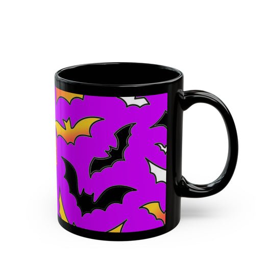 Halloween Bat Mug, Spooky Coffee Cup, Halloween Decor, Gift for Her, Unique Drinking Mug, Seasonal Kitchenware